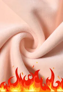 Close-up of soft pink thick fleece fabric showing warm texture for baby jumpsuits