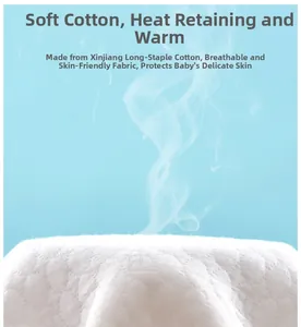Detail of baby thermal set made of premium Xinjiang long-staple cotton showing high breathability