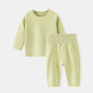 Ensemble de sous-vêtements thermiques pour bambin avec pantalon à taille haute