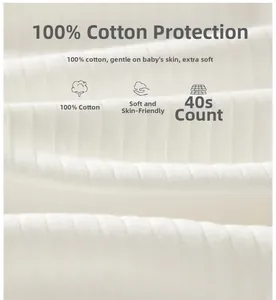 Close-up of 100% premium cotton ribbed fabric showing soft texture and 40s yarn detail