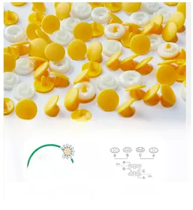 Détail des boutons-pression en plastique POM de qualité alimentaire pour bébé