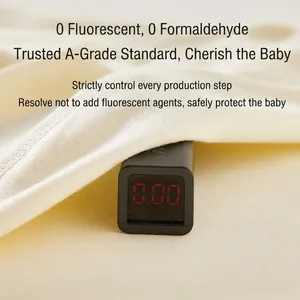 Organic cotton baby romper with Class A safety standard, 0 fluorescence and formaldehyde