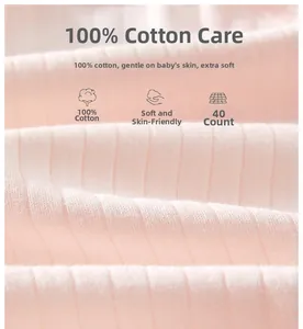 Macro shot of 100% cotton 40s ribbed fabric texture for soft newborn baby rompers
