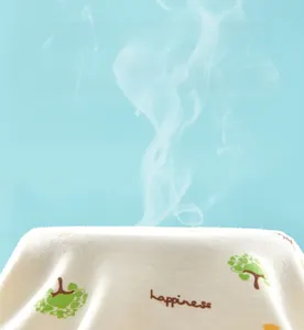Macro shot showing high breathability with steam through soft cotton infant fabric