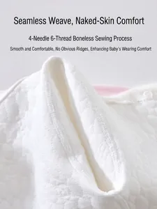 Baby thermal suit featuring 4-needle 6-thread seamless stitching for ultimate comfort