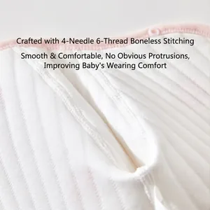 Body bébé hiver avec coutures plates 4 aiguilles 6 fils pour un confort lisse optimal