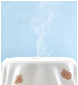 Highly breathable Xinjiang cotton fabric for baby rompers with cute bear print