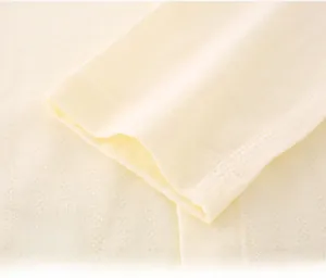 Detail of soft breathable cotton ribbed cuffs with durable flat-seam stitching on baby wear