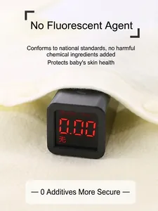 Cotton baby pajamas set with zero fluorescent agent test display for safety