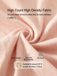 Pink 100% cotton baby romper with soft 40s high-density diamond knit texture