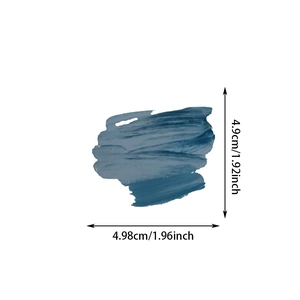 Blue palette texture PET sticker with dimension 4.9cm x 4.98cm for journal decoration