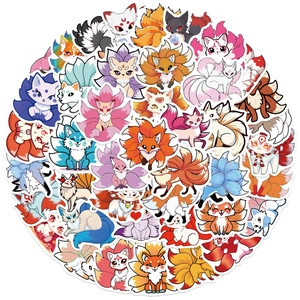 Autocollants Renard à Neuf Queues Dessin Animé Imperméable Kitsune Décalcomanies pour Bagages Ordinateur Portable Scrapbooking Décoration
