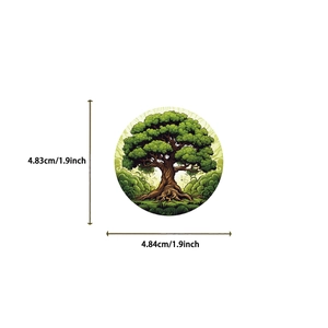 Artistic Tree of Life stickers with 4.8cm diameter for luggage and laptop decor