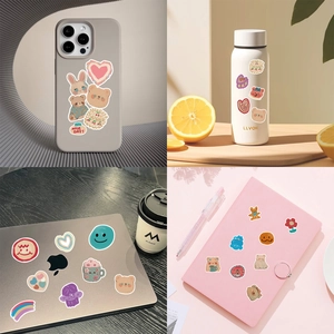 50 autocollants ours mignons pour décoration d'ordinateur et coque de téléphone portable