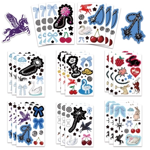 Aesthetic Swan Stickers Cartoon Animal Scrapbooking Decals For DIY Journal Laptop Guitar Waterproof PVC Decoration Stickers