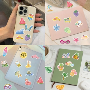50 adesivi estivi VSCO colorati con frutti tropicali e animali marini per decorazione laptop