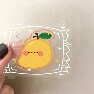 Cute waterproof transparent PET cartoon candy stickers for journals and notebooks