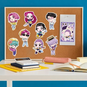 DIY anime make-a-face puzzle stickers set for kids art crafts and creative decoration