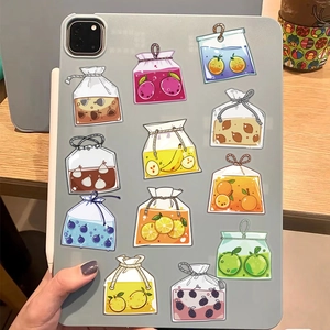 Lot de 50 autocollants de thé aux fruits pour décorer tablettes et coques de téléphone