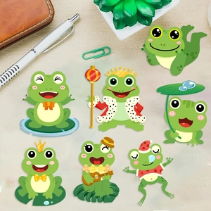 Lot d'autocollants grenouilles mignons et étanches pour scrapbooking et loisirs créatifs
