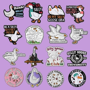 Lot de 16 broches créatives en émail de canard avec des motifs d'animaux mignons