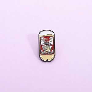 Creative Retro Canned Lemonade Enamel Pin Alloy Brooch Cartoon Yellow Beverage Badge Accessory For Men Women Unisex Jewelry Gift