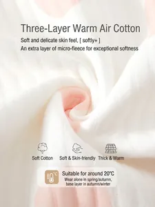 Barboteuse matelassée pour bébé en coton thermique à rayures pour le printemps