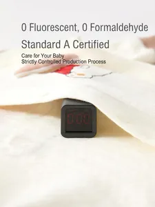Barboteuse bébé en coton avec imprimé rouge et test de sécurité sans fluorescent ni formaldéhyde