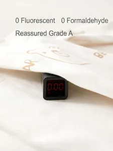 Infant cotton bodysuit tested for zero fluorescence with a digital device