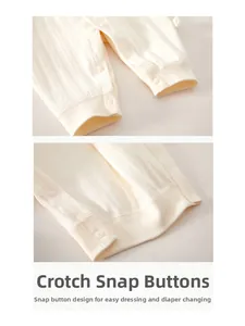 Détail des boutons-pression du barboteuse pour changer les couches facilement