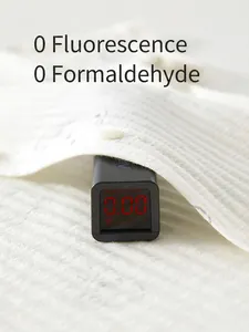 Barboteuse bébé en coton respirant avec texture gaufrée et test de sécurité sans fluorescent
