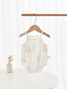 Body bébé en coton à imprimé ours avec bretelles fines pour le confort d'été des bébés