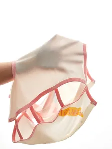 Body d'été pour bébé en coton fin respirant avec imprimé Lovely et bordure rose doux