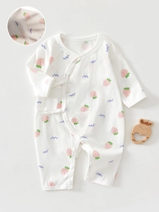 Body d'Été pour Nouveau-Né 100% Coton Respirant Mince Style Kimono Combinaison Papillon Barboteuse Bébé pour Filles Garçons