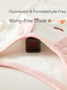 Breathable baby cotton bodysuit with zero fluorescence and zero formaldehyde safety standards