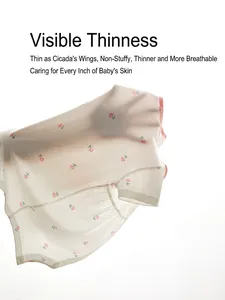Body bébé en coton à fleurs avec tissu ultra-fin et respirant pour nouveau-nés filles