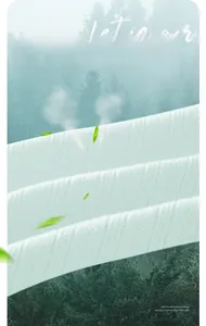 Close-up of breathable mesh cotton fabric for baby rompers with forest background