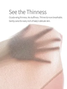 Pink breathable mesh baby bodysuit with ultra-thin fabric for summer comfort