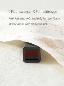 Infant pure cotton mesh romper with plant print tested for zero fluorescence and formaldehyde