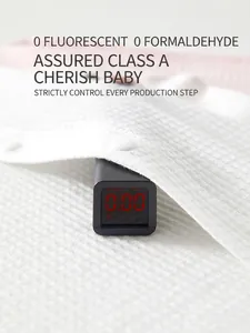 Infant cotton summer jumpsuit with 0 formaldehyde and 0 fluorescent testing display