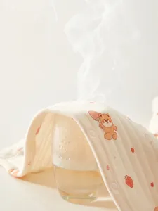 Barboteuse bébé en coton épais avec ours imprimé et tissu respirant haute qualité
