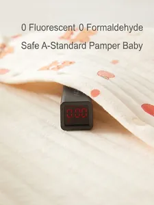 Combinaison en coton épais pour bébé avec motif ours et test de sécurité sans fluorescence