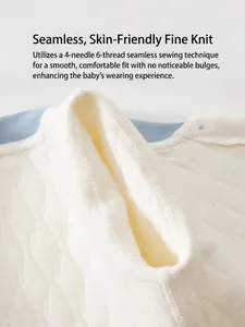 Ensemble de sous-vêtements thermiques bébé avec couture plate et texture matelassée douce