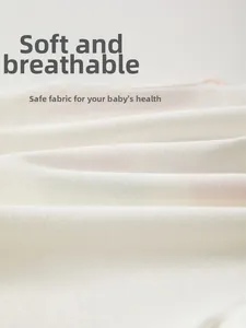 Macro view of soft breathable fine spun cotton fabric texture for baby clothes