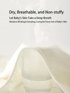 Breathable pure cotton newborn baby shirt showing steam passing through the fabric