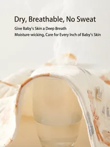 Barboteuse bébé en coton chaud respirant avec motifs animaux et test de perméabilité à l'air