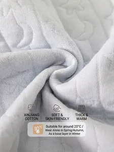 Barboteuse bébé bleu clair rembourrée avec motif étoiles en coton doux et chaud
