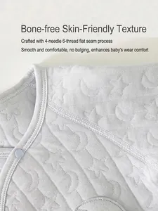Body bébé épais en coton avec couture sans couture et motifs célestes de lune