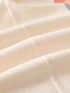 Infant cashmere silk romper with seamless four-needle six-thread stitching technology