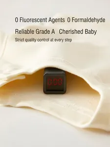 Thickened baby winter romper with zero formaldehyde and zero fluorescent agent safety test